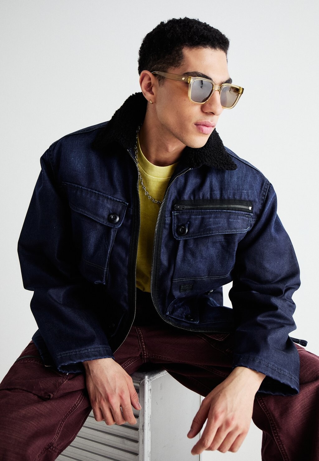

Джинсовая куртка UTILITY JACKET G-STAR, темно-синий деним