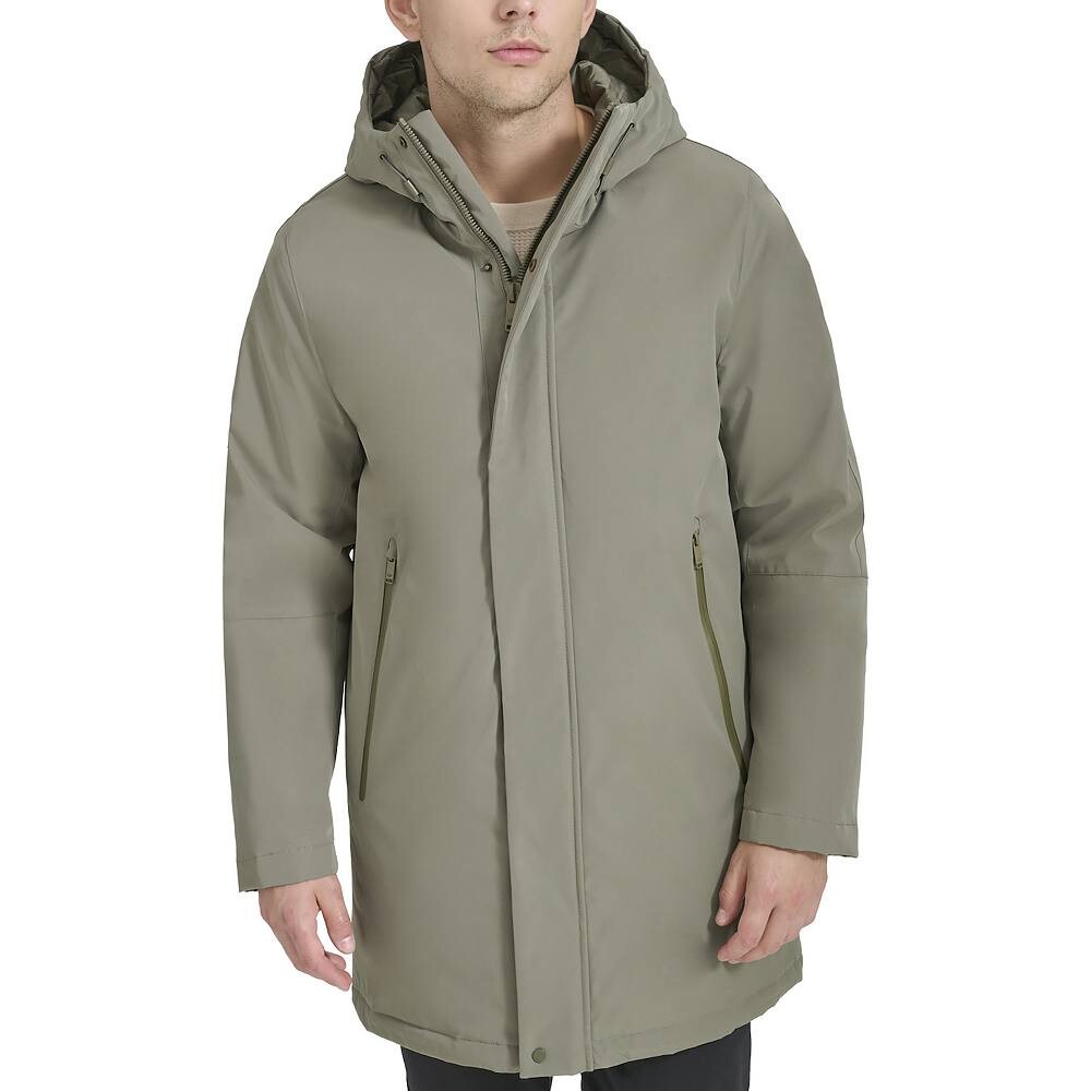 

Мужское городское пальто Dockers Softshell средней длины с капюшоном, цвет Olive