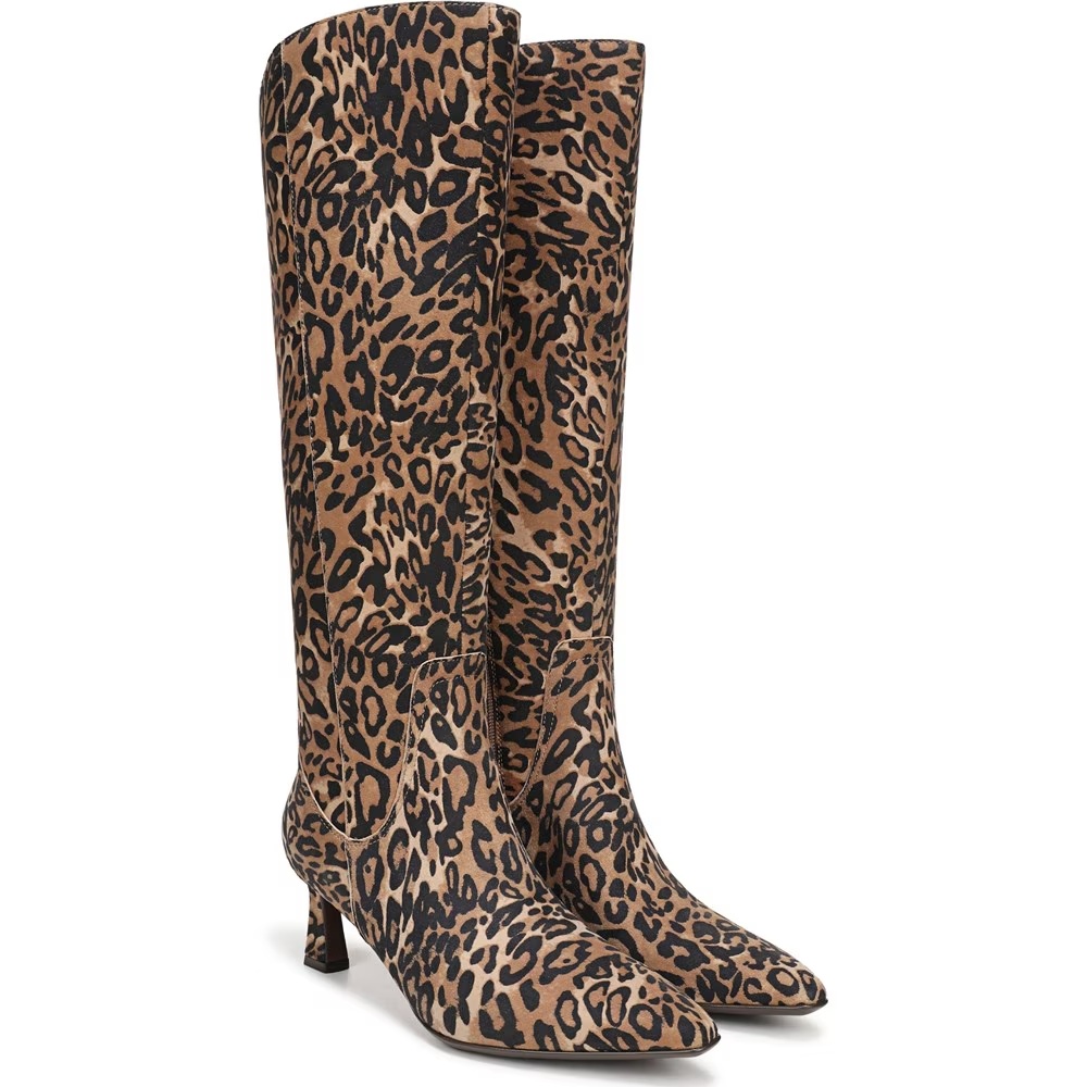 Сапоги Deesha с широким голенищем и высокими коленями Naturalizer, цвет leopard print suede