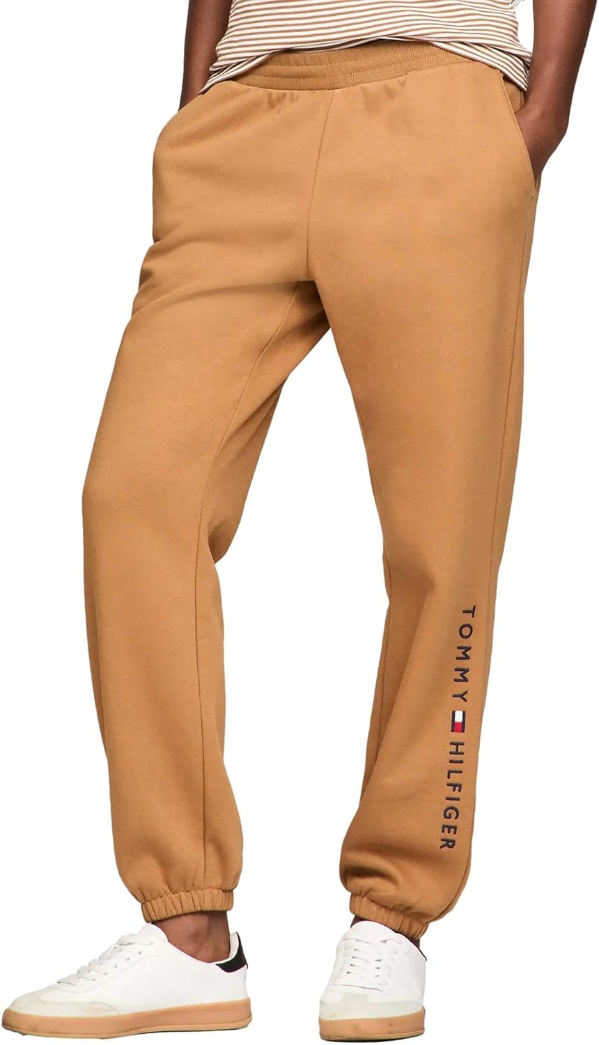 

Женские зауженные флисовые спортивные брюки-джоггеры Tommy Hilfiger, Golden Rays