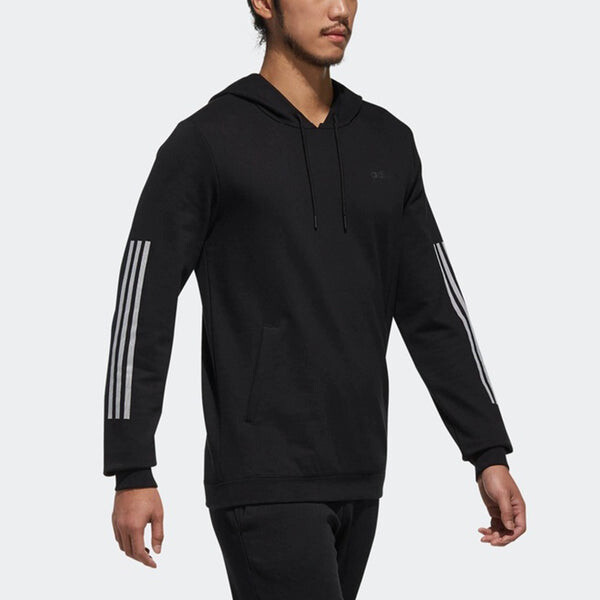 Толстовка adidas neo Ce 3s Hdy Sports Casual Hooded Sweater Men's Black, черный — фото 3