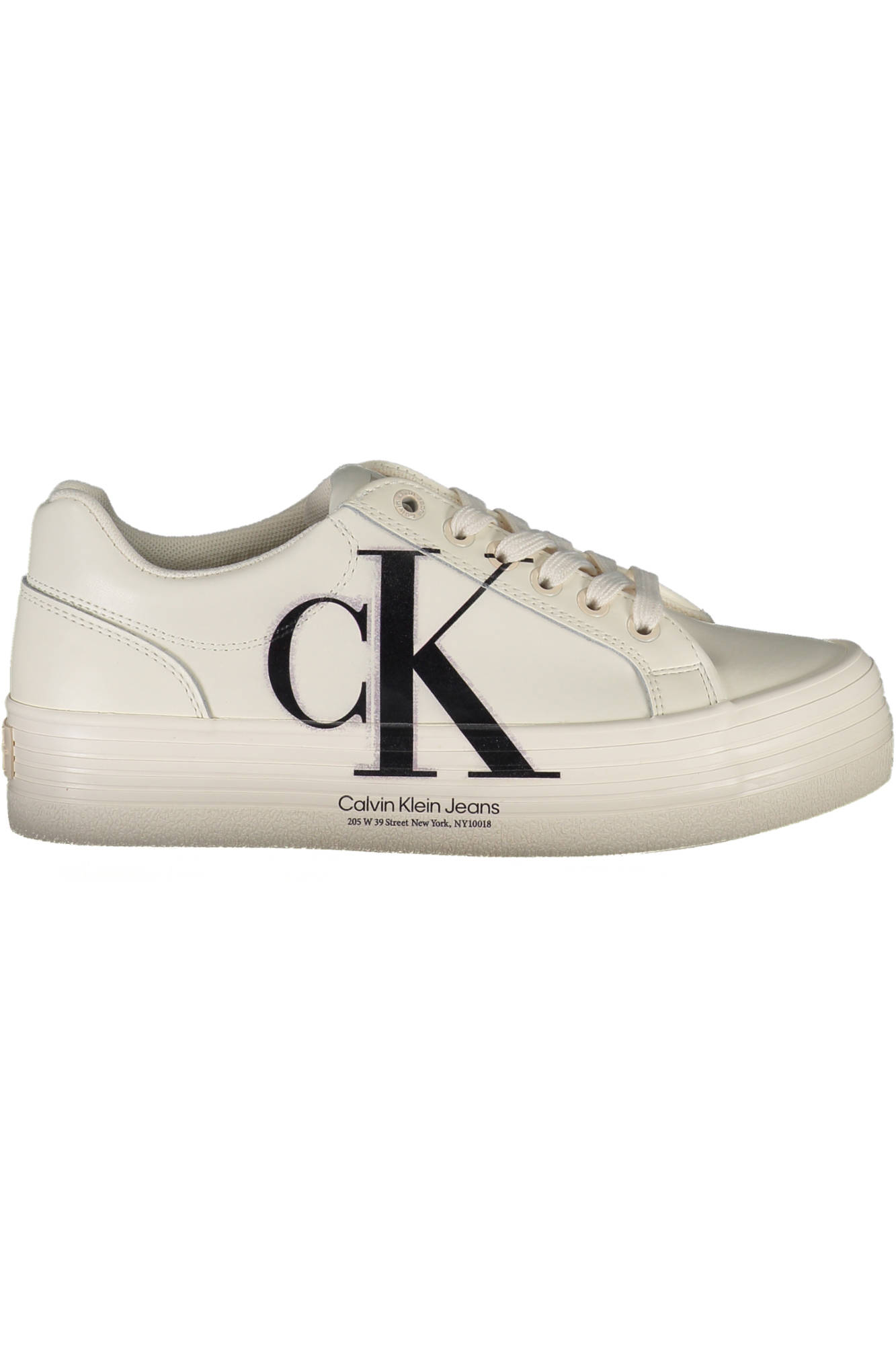 Кроссовки спортивные женские Calvin Klein с логотипом, белый / черный