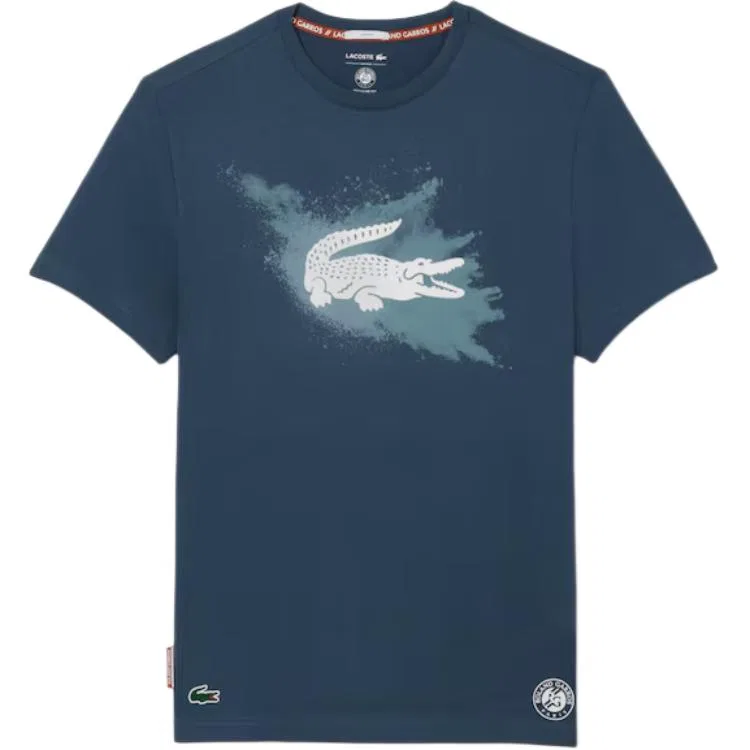 Футболка с круглым вырезом LACOSTE синяя