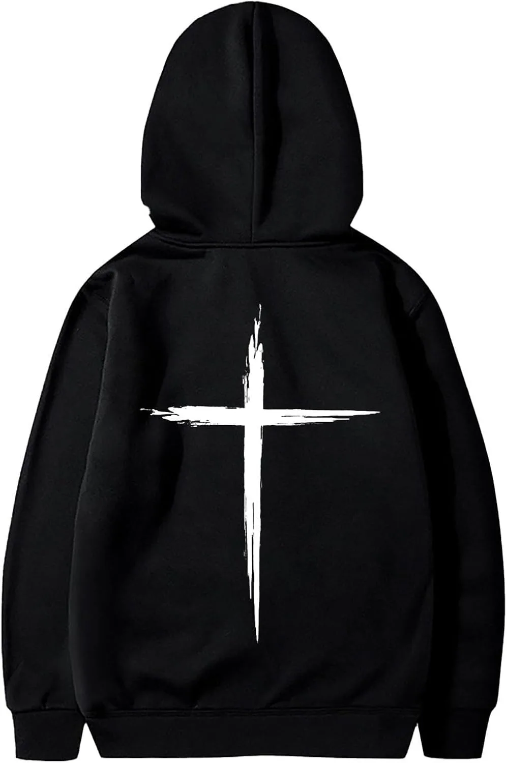 

Мужская худи Christian с принтом креста, длинный рукав, свободный крой, карман