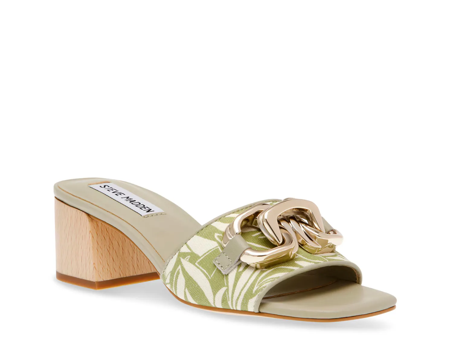 

Сандалии Santana Sandal Steve Madden, зеленый/белый