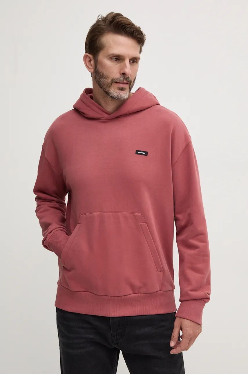 

Хлопковая толстовка Calvin Klein, фиолетовый