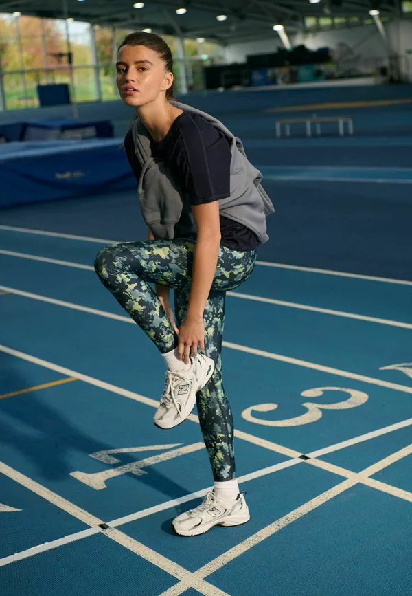 Активные силовые спортивные леггинсы брюки Next, Camo Print — фото 4