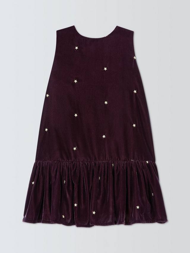 

Детское платье для праздника с рюшами Stars John Lewis, Berry, Gold