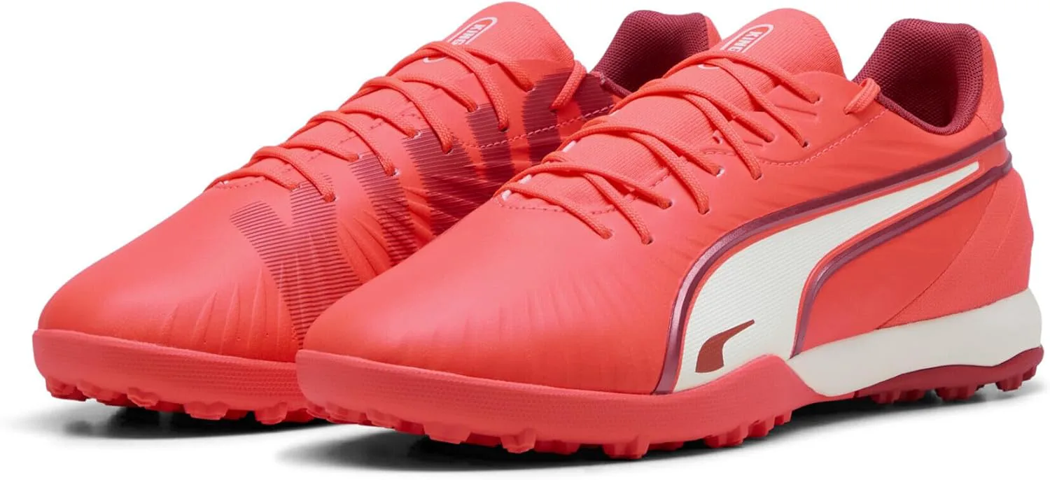 Мужские футбольные бутсы PUMA, белый/красный — фото 2