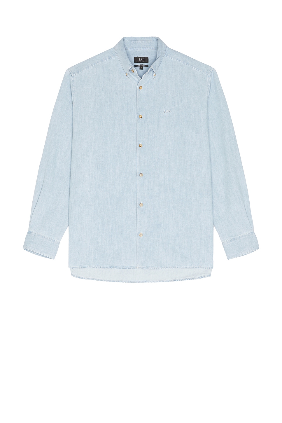

Рубашка с длинным рукавом Chemise Mathias A.P.C., pale blue
