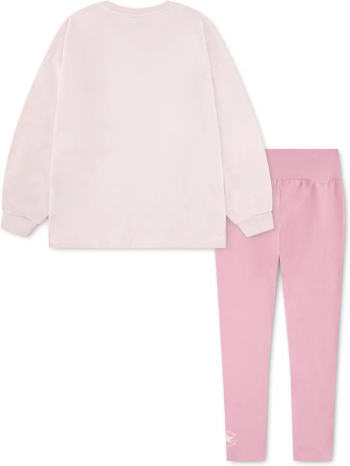 Детский спортивный комплект из толстовки и леггинсов Converse, Lotus Pink — фото 4
