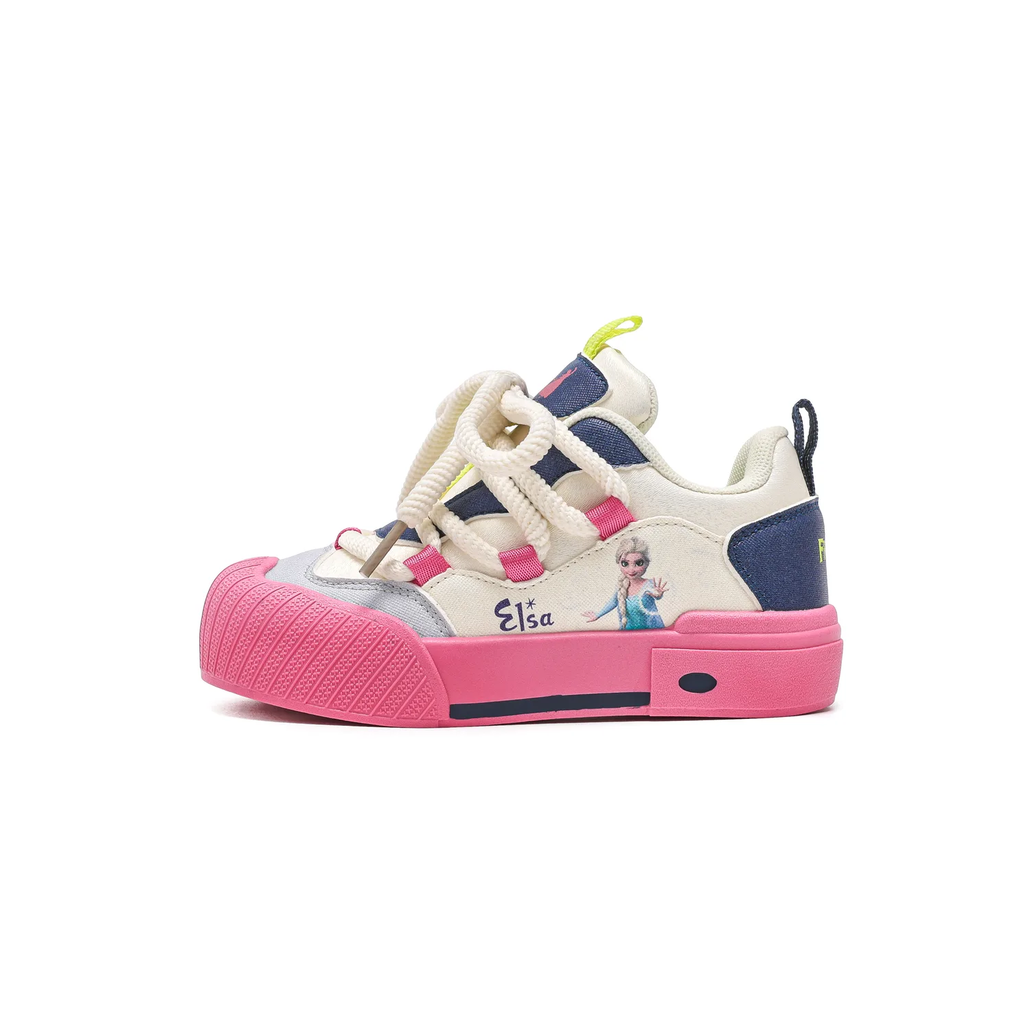 Детские нескользящие кеды для скейтборда Frozen Disney, Beige Light Purple[Leather Upper Waterproof] — фото 3