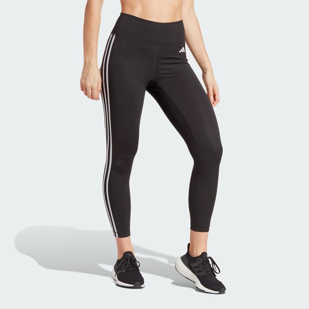 

Тайтсы Adidas Train Essentials 3 Stripes High Waist 7/8 Leggings, черный