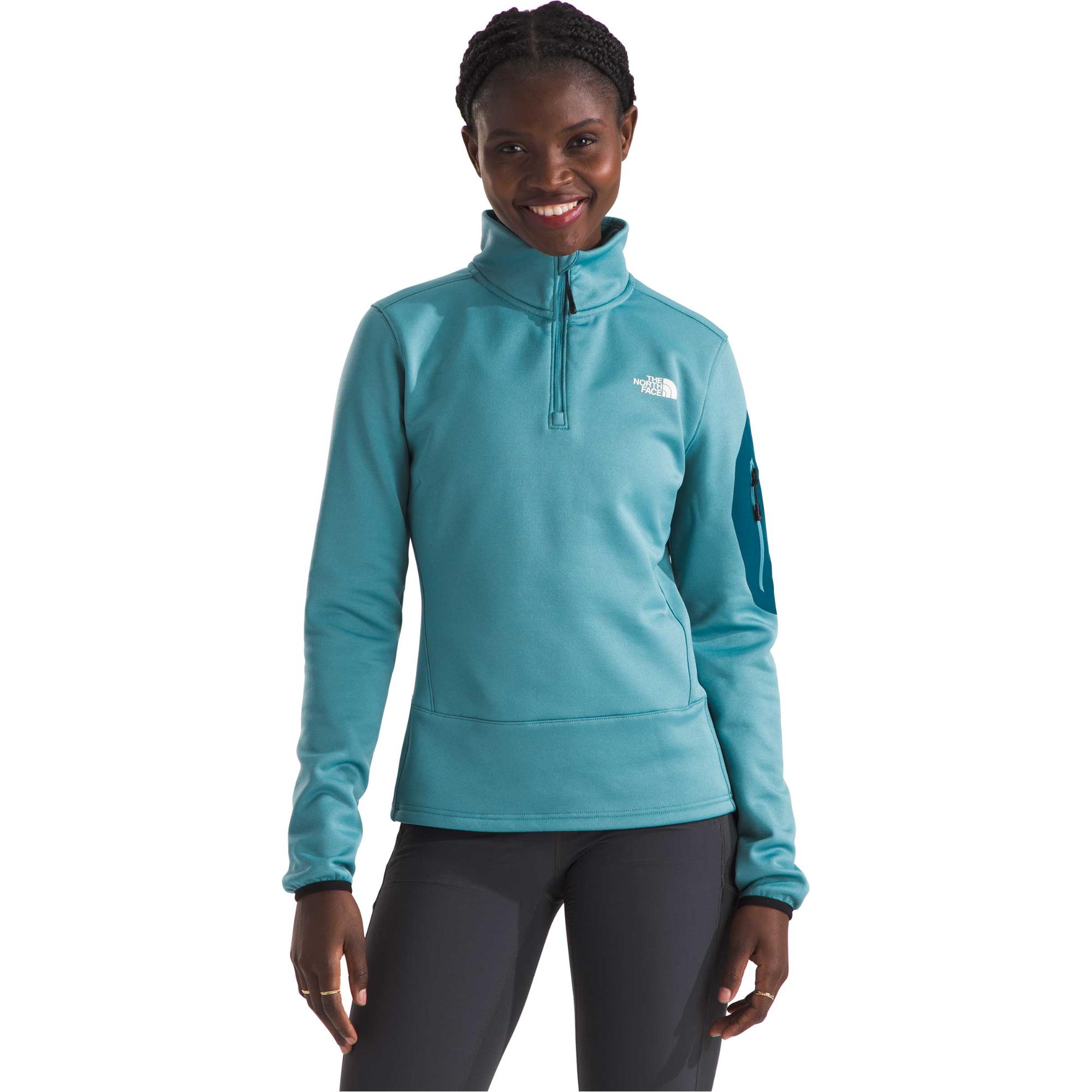 

Женская флисовая куртка Mistyescape с застежкой-молнией на четверть длины The North Face, Algae Blue/Midnight Petrol