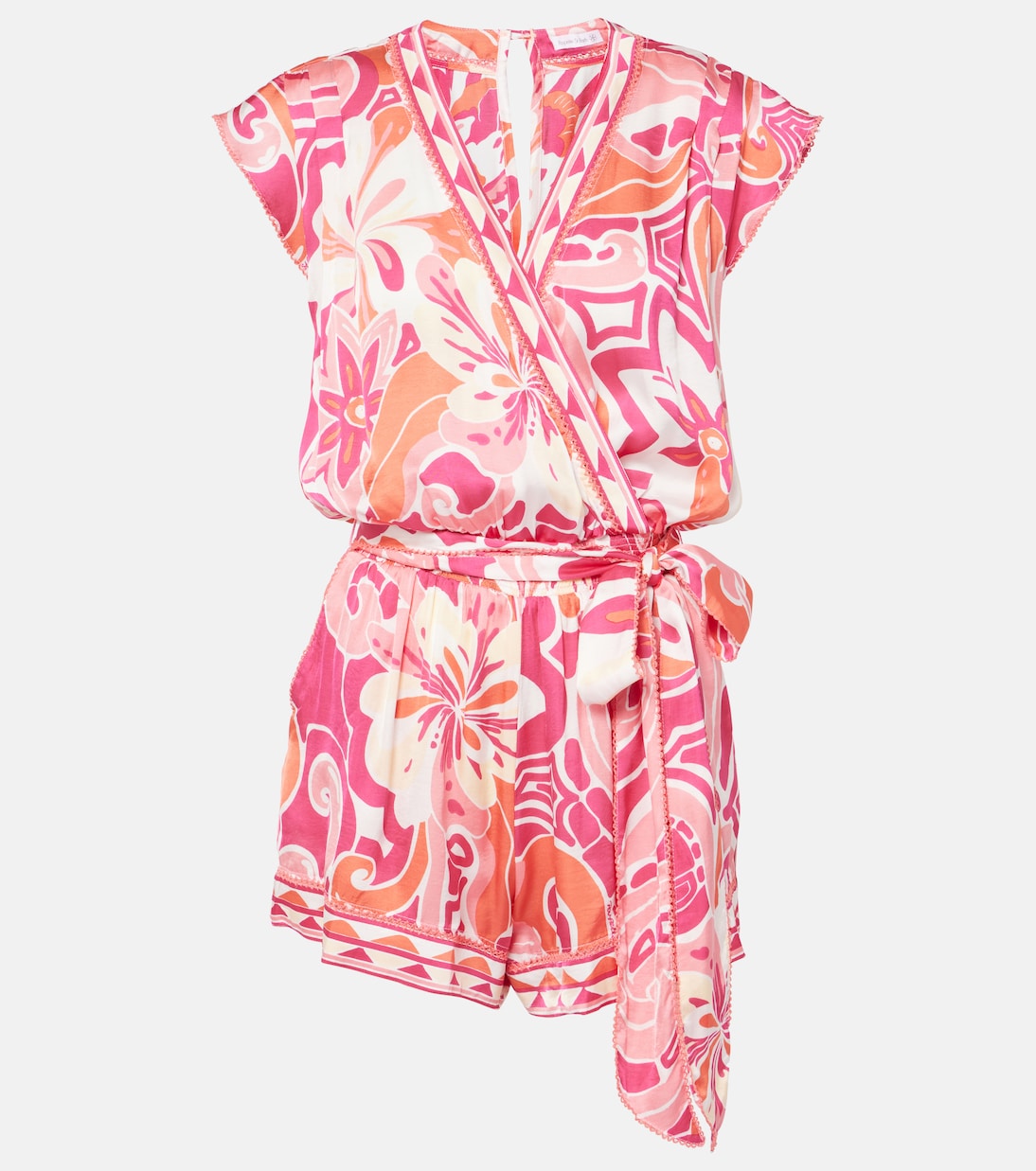 

Цветочный комбинезон Anaik Poupette St Barth, Pink Fantasia