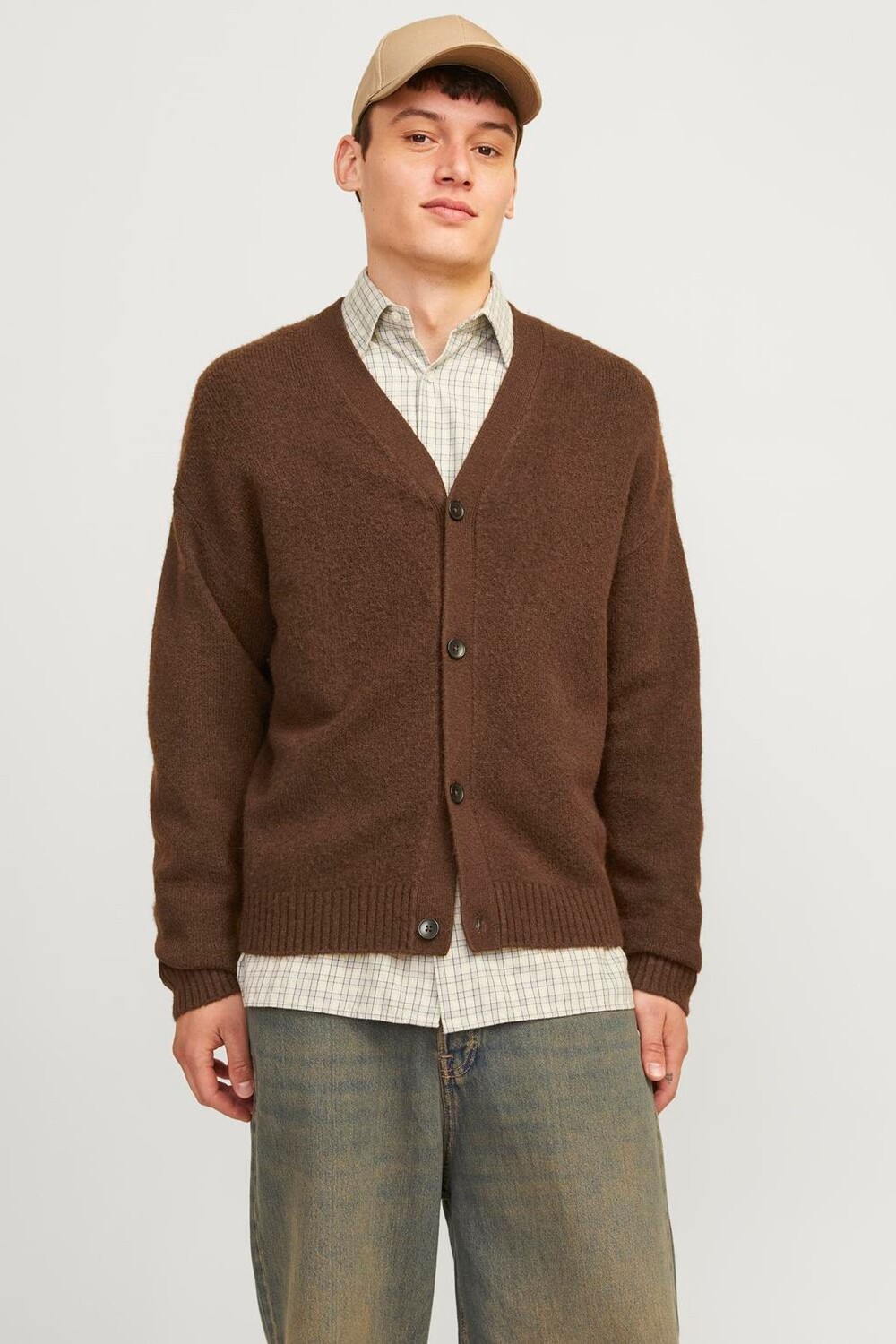 

Вязаный кардиган Jack & Jones, красный