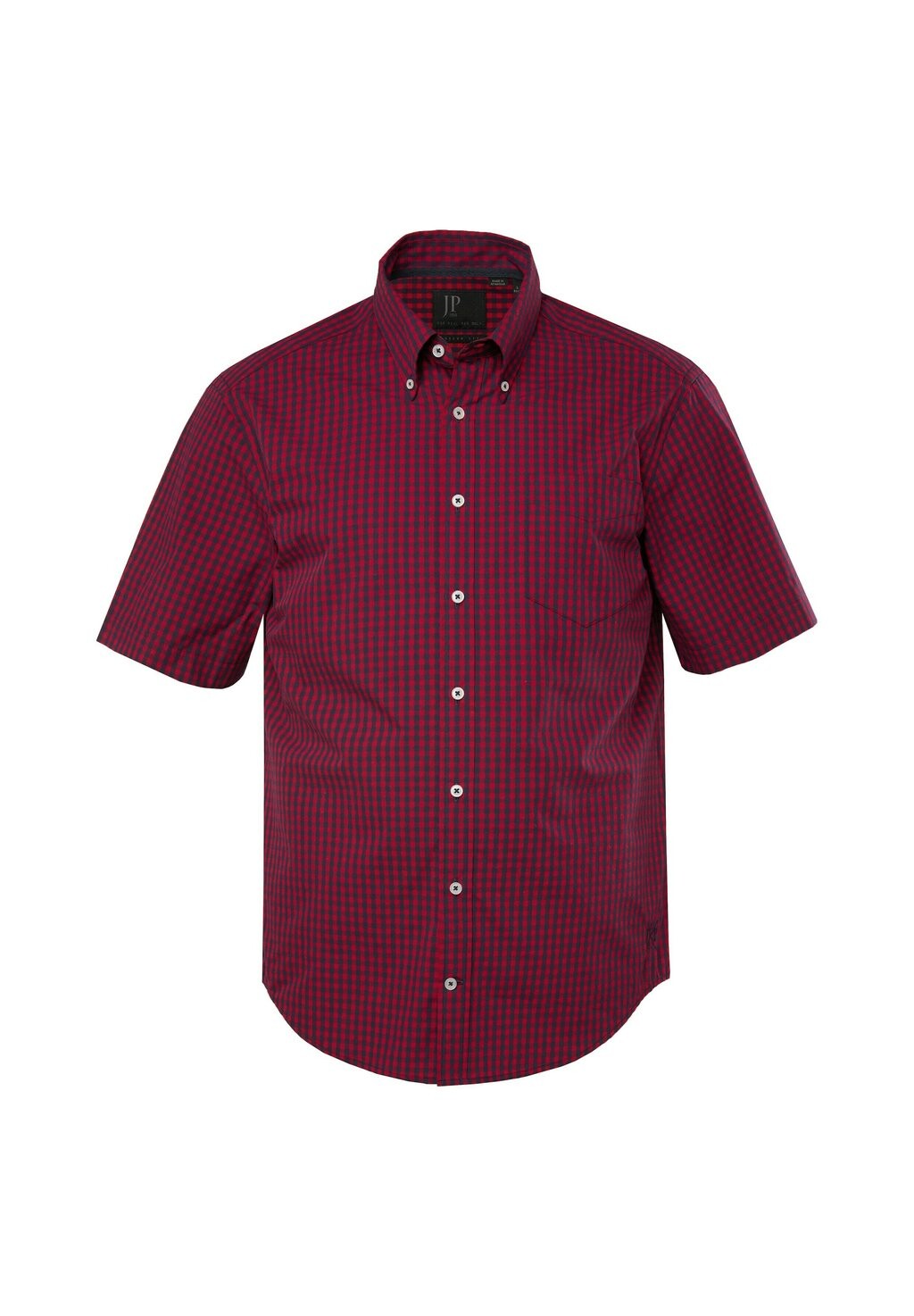 

Рубашка TRADITIONAL CHECK SHORT SLEEVE BUTTON-DOWN COLLAR MODERN FIT UP TO 8 XL JP1880, красный