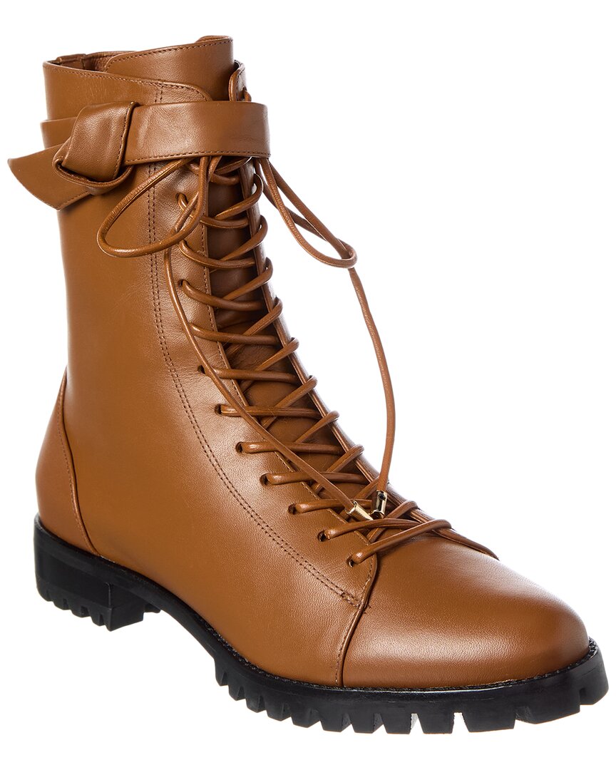 Кожаные ботильоны Alexandre Birman Evelyn, коричневый