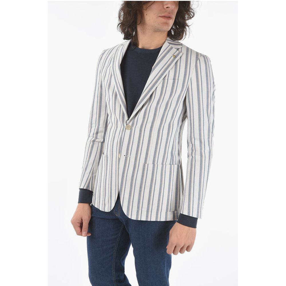 

Пиджак CC COLLECTION pencil striped side vents notch lapel REFINED Corneliani, мультиколор