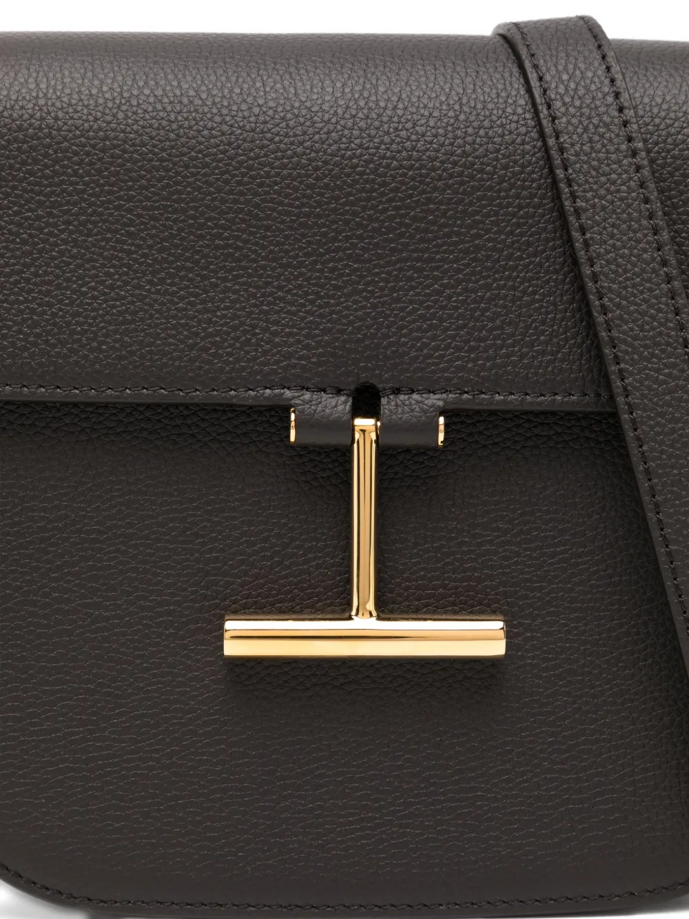 Сумка-mini Tara из зернистой кожи через плечо TOM FORD, коричневый — фото 4