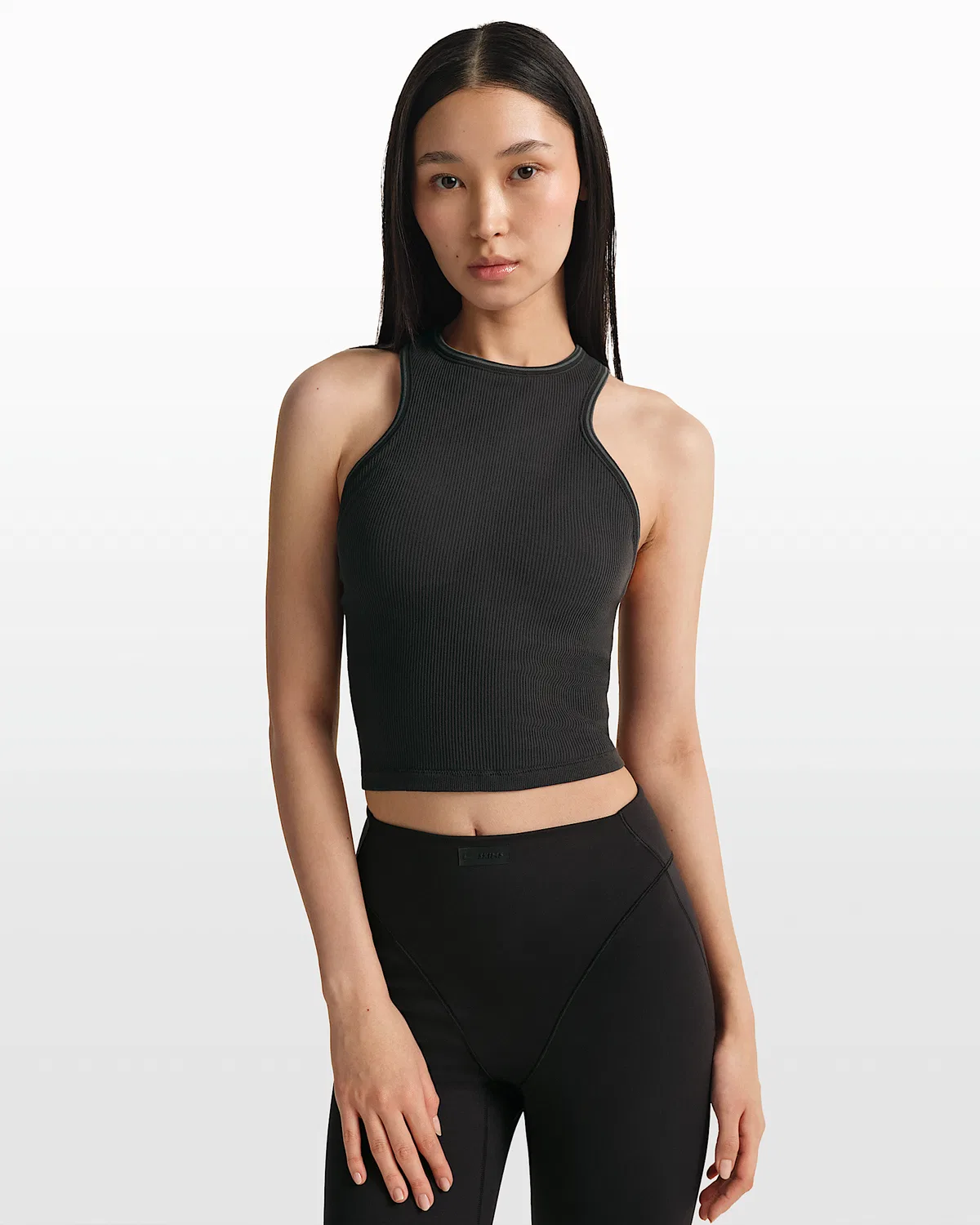 Женский топ-борцовка NikeSKIMS Ribbed Seamless, NSKM Obsidian/NSKM Armor