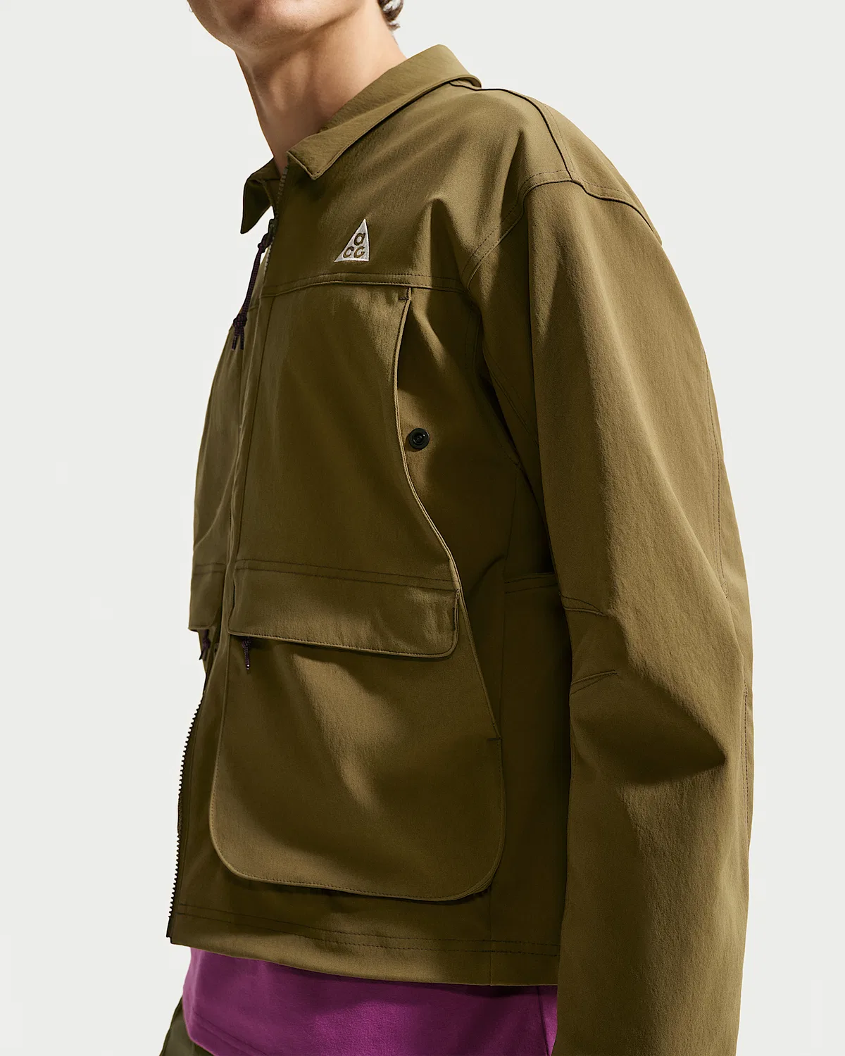 Мужская УФ-куртка Nike ACG "Smith Summit", Olive Flak/Anthracite/Summit White — фото 3