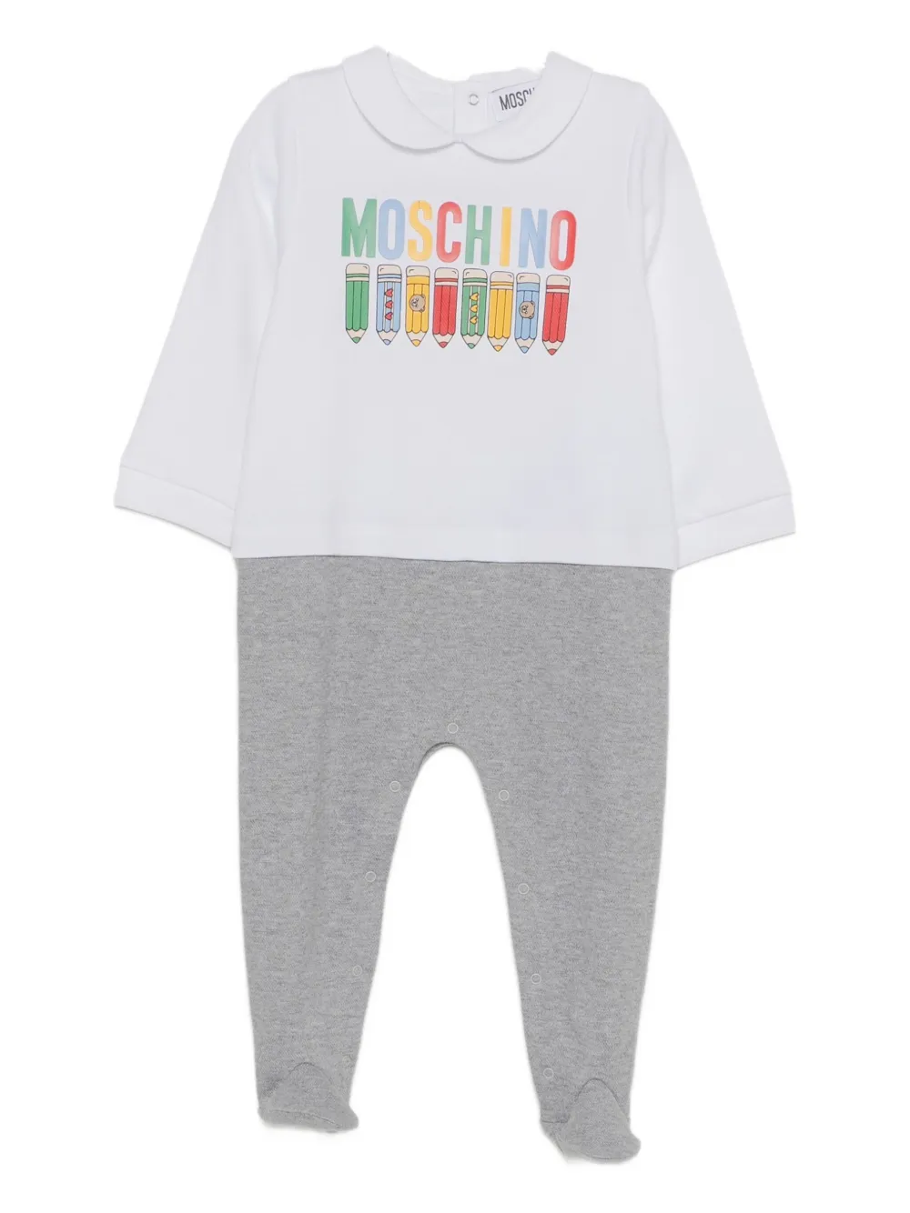 

Пижама с тисненным логотипом Moschino Kids, белый
