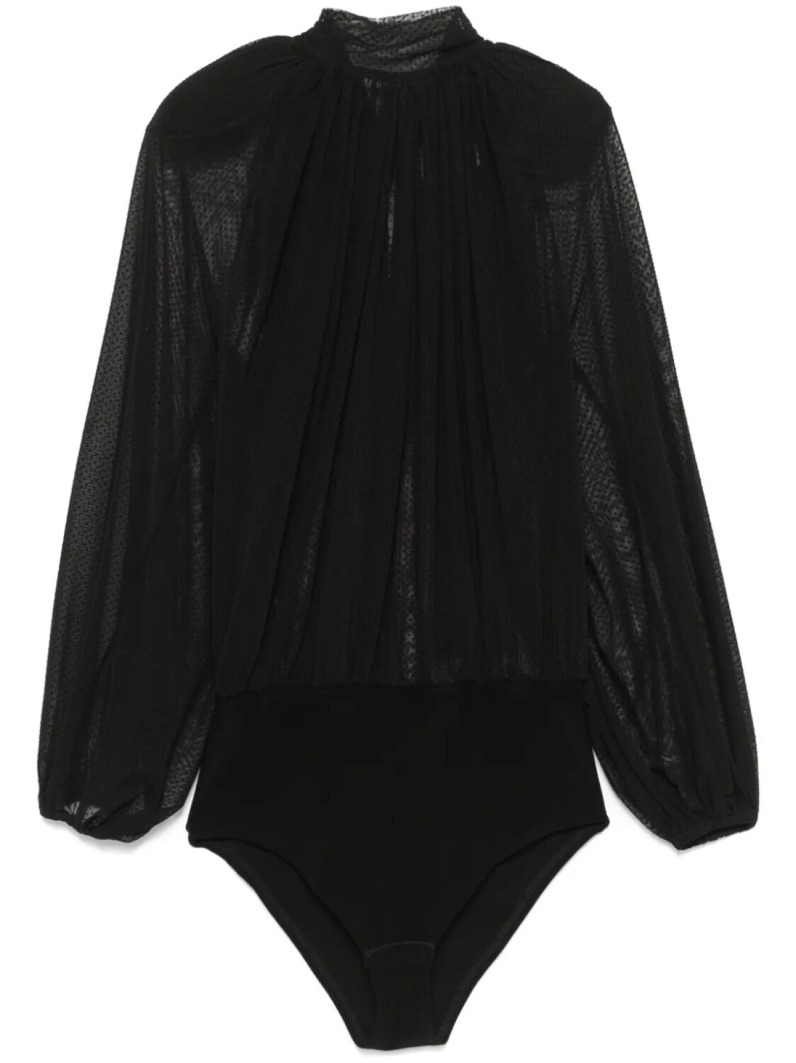 

Atu Body Couture боди из тюля пуэн-деспри, черный