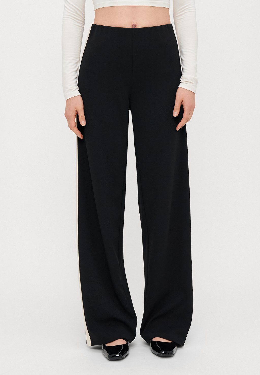

Брюки VMBERLIN WIDE PANEL Vero Moda Tall, черный