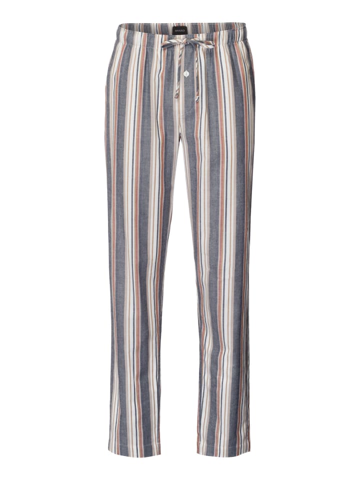 

Пижамные штаны Cozy Comfort в полоску цвета красного дерева Hanro