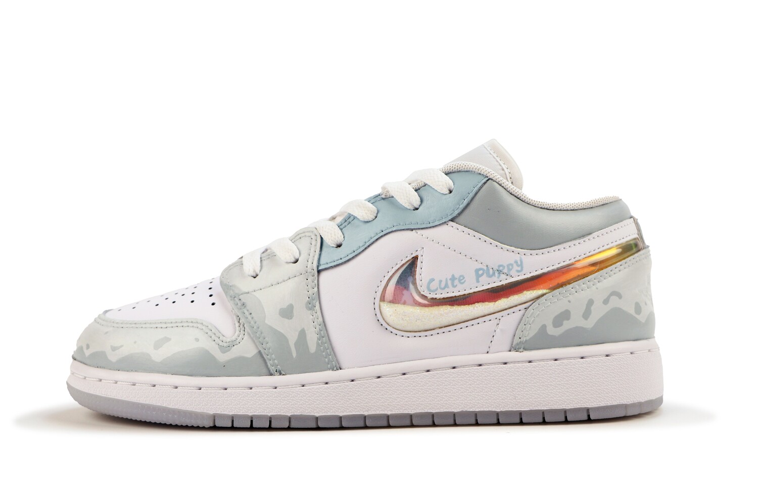 

Кроссовки Air JORDAN 1 Vintage Basketball Shoes Women's Low-Top White Blue, Синий, Кроссовки Air JORDAN 1 Vintage Basketball Shoes Women's Low-Top White Blue