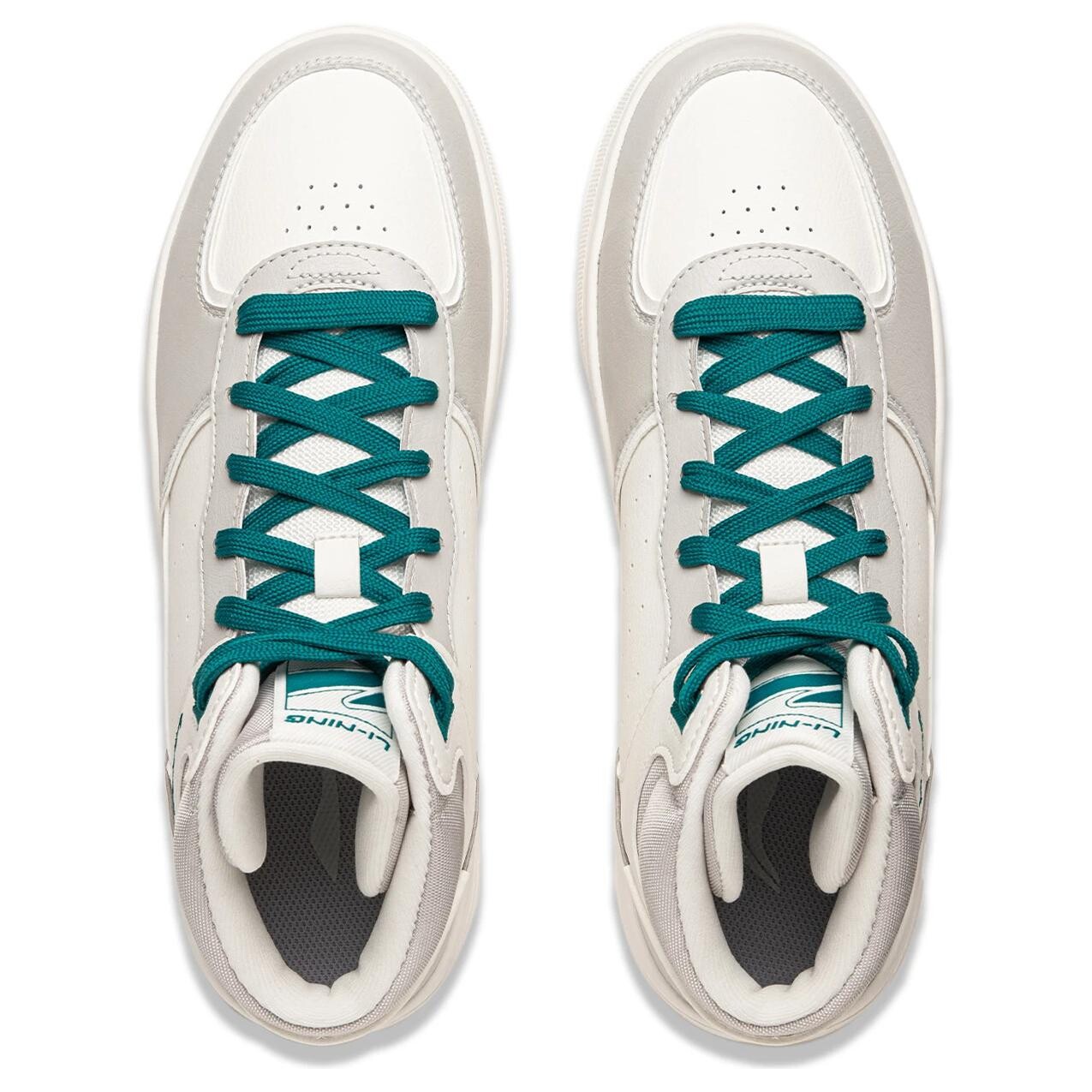 Мужские кроссовки для скейтборда Qingyun High-Top Cloud White / Antarctic Gray Lining — фото 3