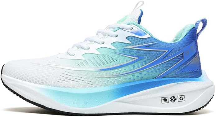 

Мужские беговые кроссовки GWLYETD Marathon с карбоновой пластиной, стабильной поддержкой, амортизацией, сверхлегкой TPU подошвой и хорошим отскоком, синий