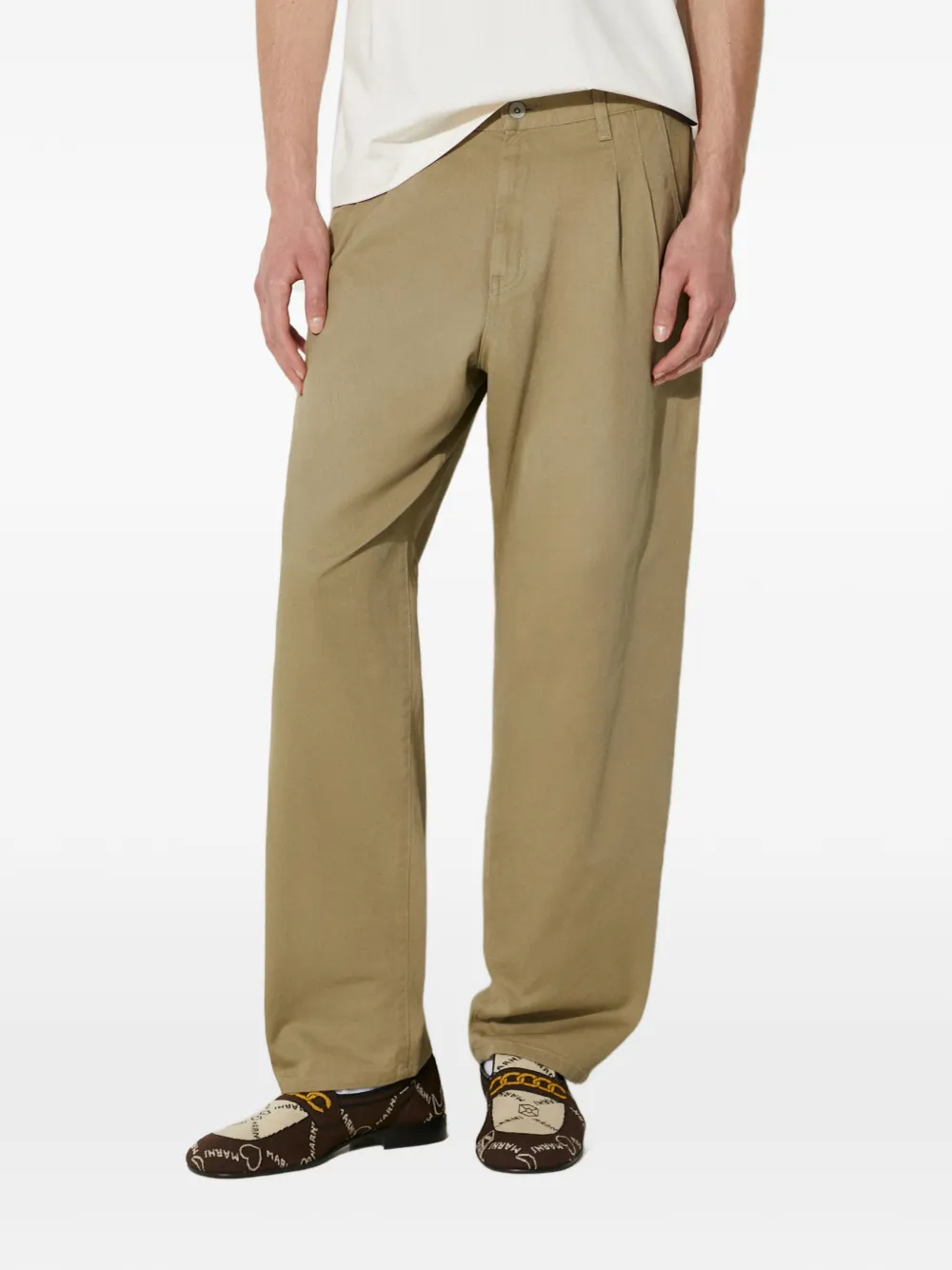 

Джинсы с карманами и плиссированной отделкой Neighborhood, бежевый