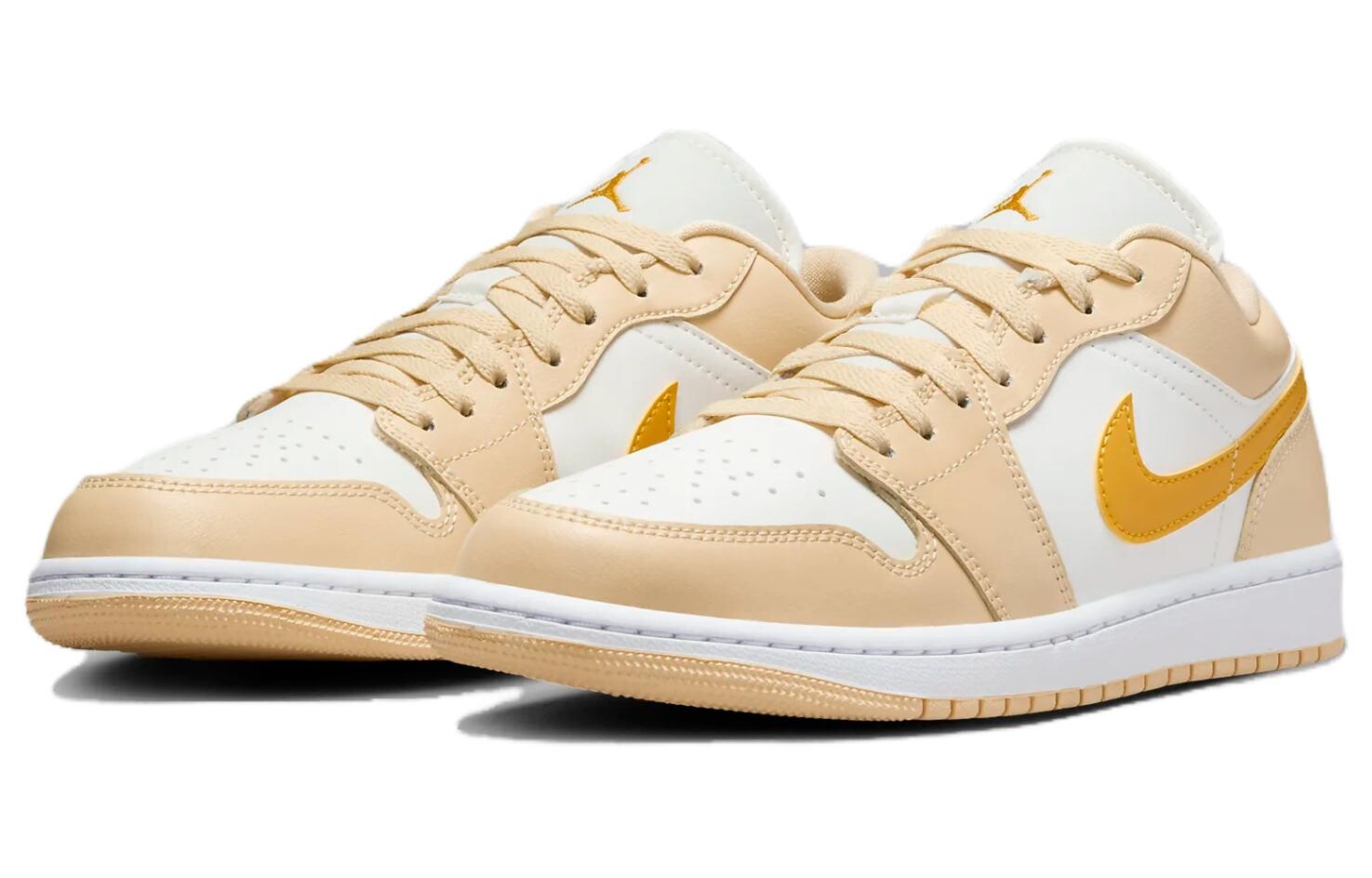 Женские кроссовки Jordan Air Jordan 1 для скейтбординга, Бежевый — фото 3