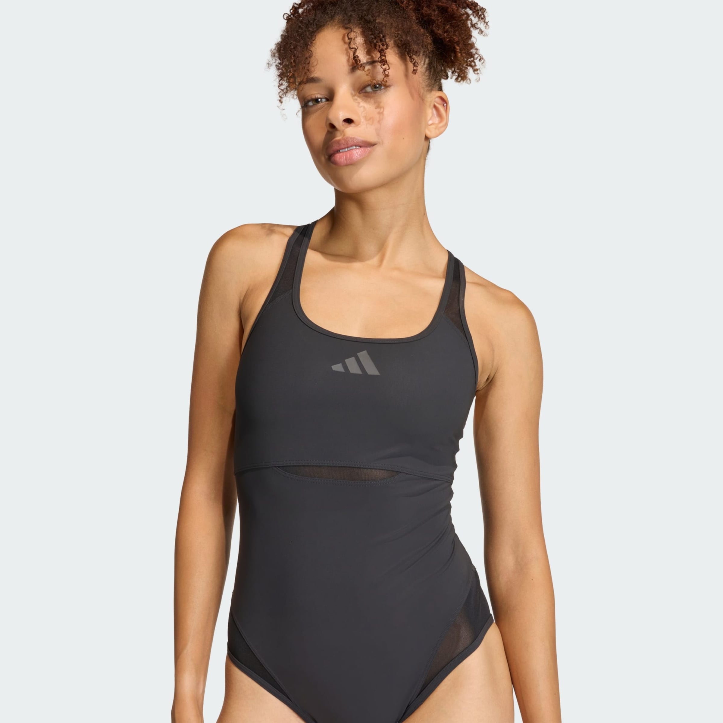 Adidas Performance Спортивный купальник-бралетт 'Lanelux' в черном цвете — фото 4
