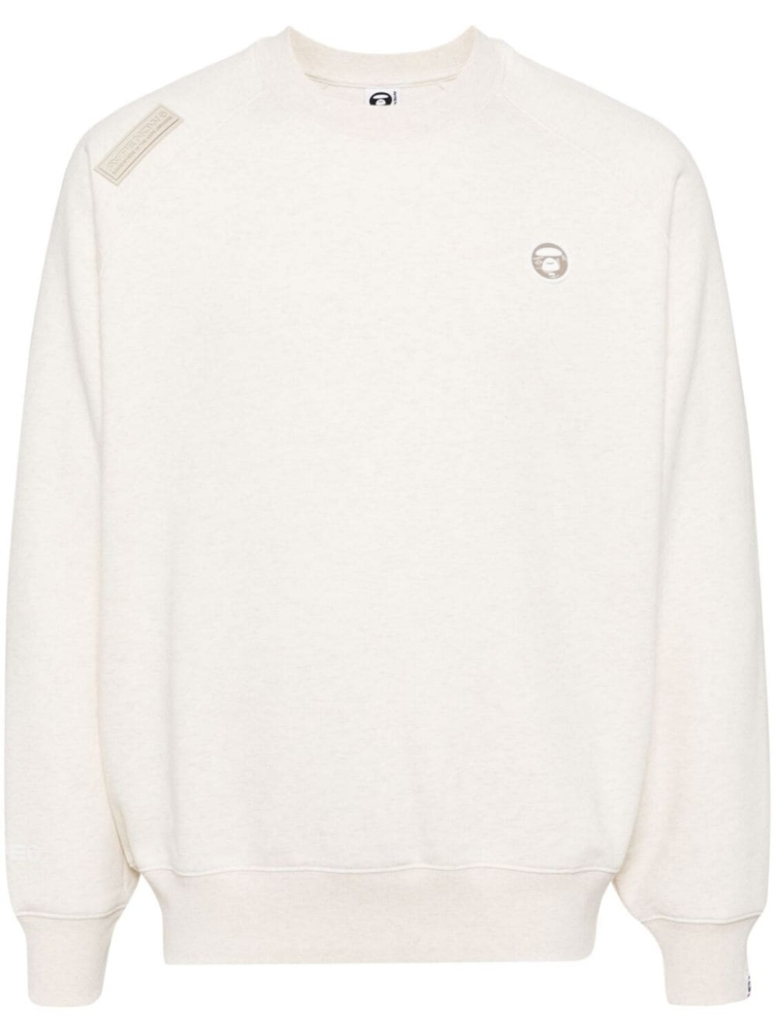 

AAPE BY *A BATHING APE толстовка с нашивкой-логотипом, нейтральный цвет