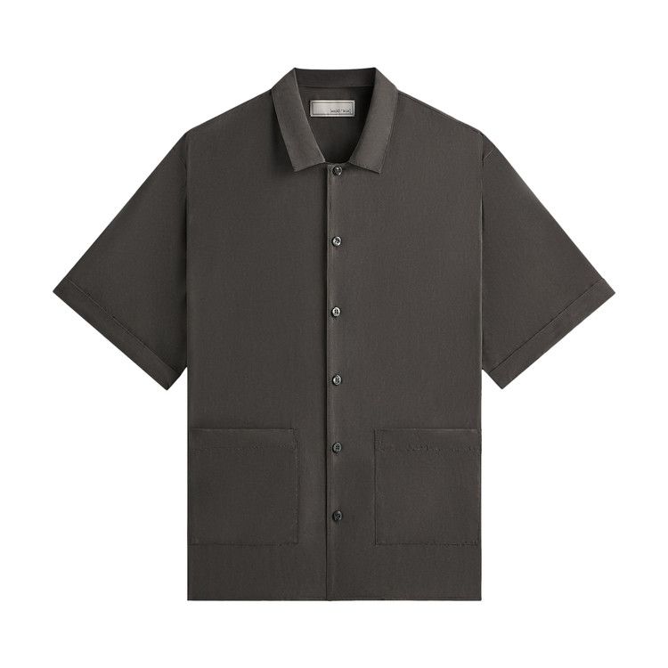 

Рубашка Kith & Kin Silk Habotai Short-Sleeve Reade Shirt, Somber