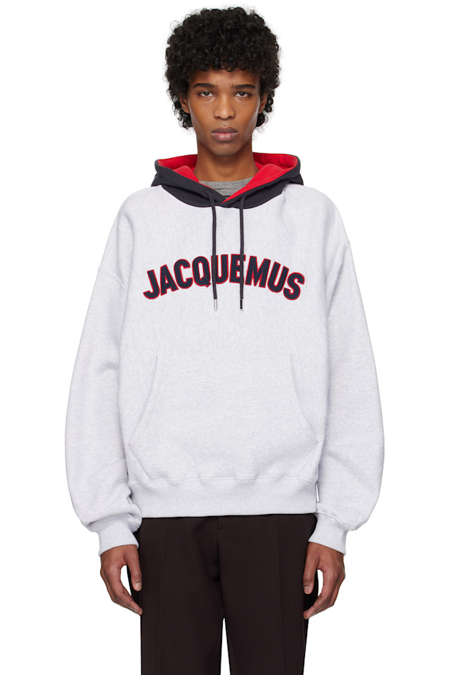 

Бейсбольная худи Jacquemus, серый