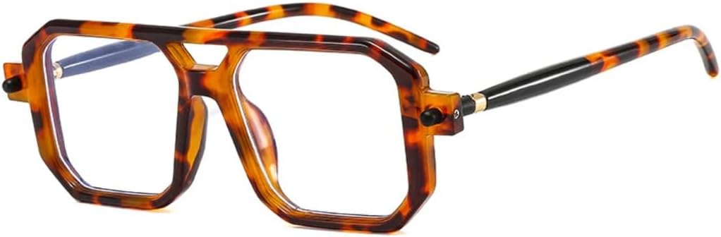 

Солнцезащитные очки с защитой UV400 | Двойная перемычка, градиентные линзы | для женщин и мужчин, для занятий спортом на открытом воздухе и вождения DSVIGF, Leopard Clear