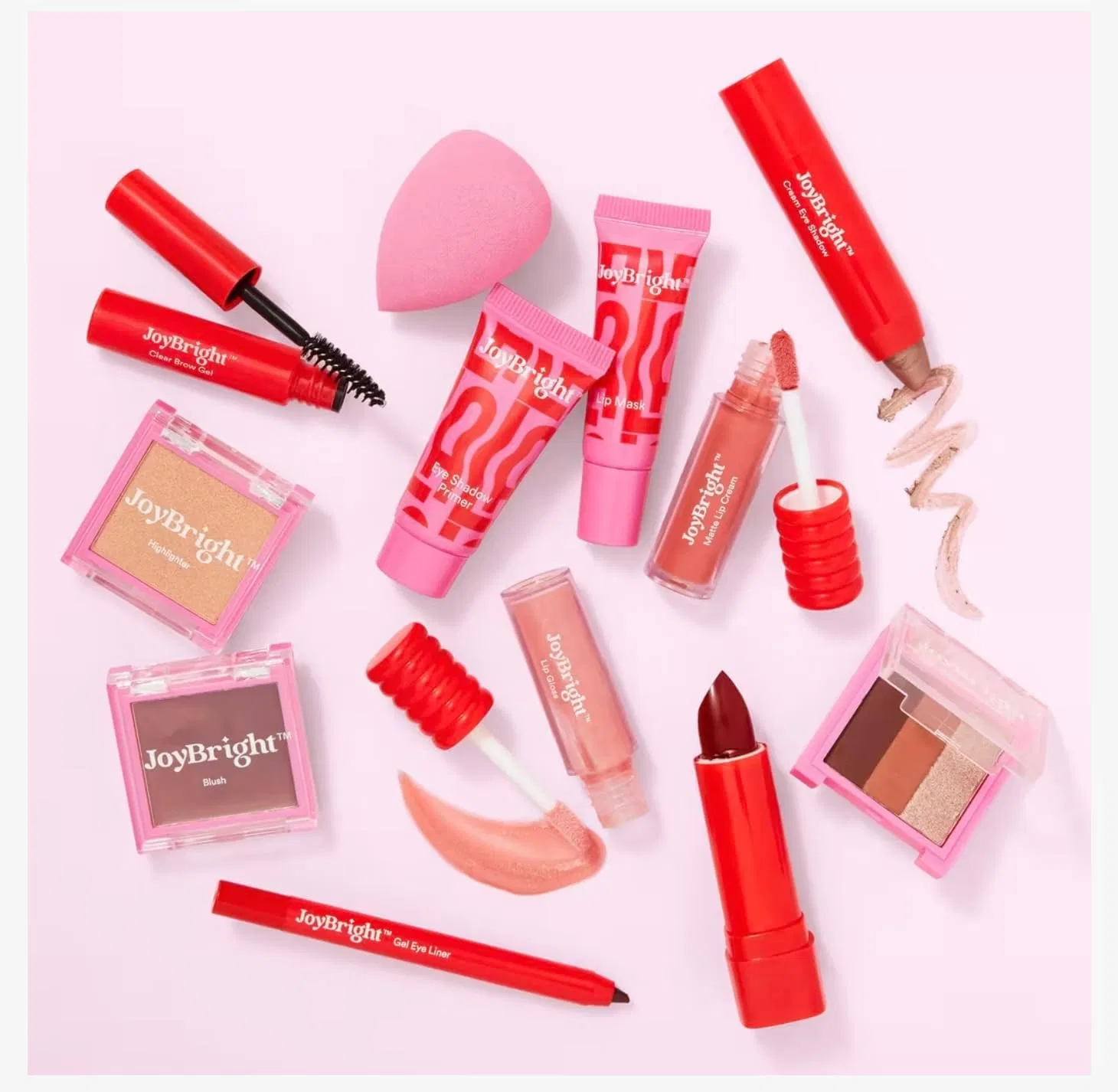 Набор косметики Ulta Beauty JoyBright 12 Day Beauty Advent Calendar красный — фото 2