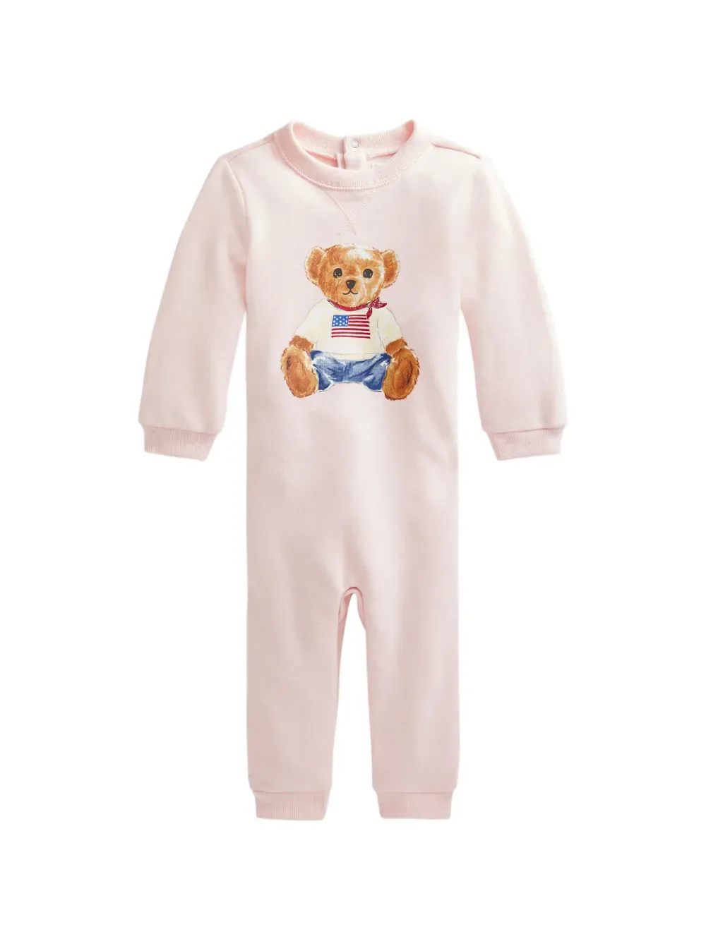 Ромпер с длинными рукавами POLO RALPH LAUREN KIDS, розовый