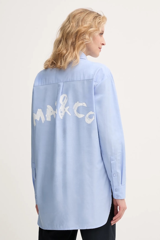 

Хлопковая рубашка Max&Co., синий