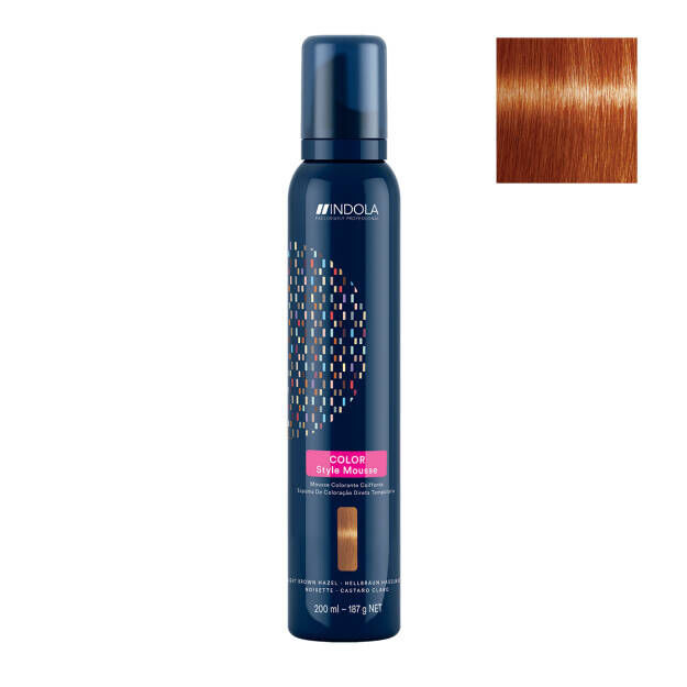

Мусс-краска для светло-ореховых волос Indola Color Style Mousse, 200 мл