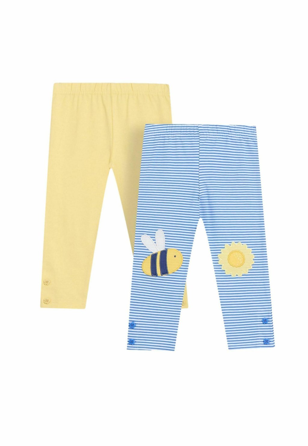 

Леггинсы APPLIQUÉ KNEE 2 PACK JoJo Maman Bébé, желтый