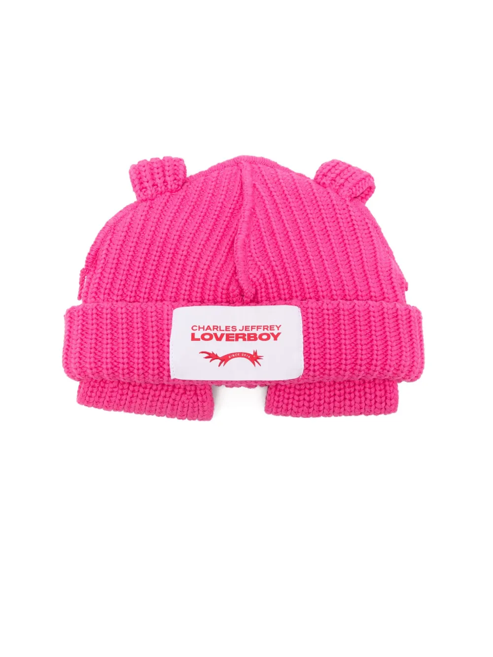 

Шапка с торчащими ушками Charles Jeffrey Loverboy, розовый