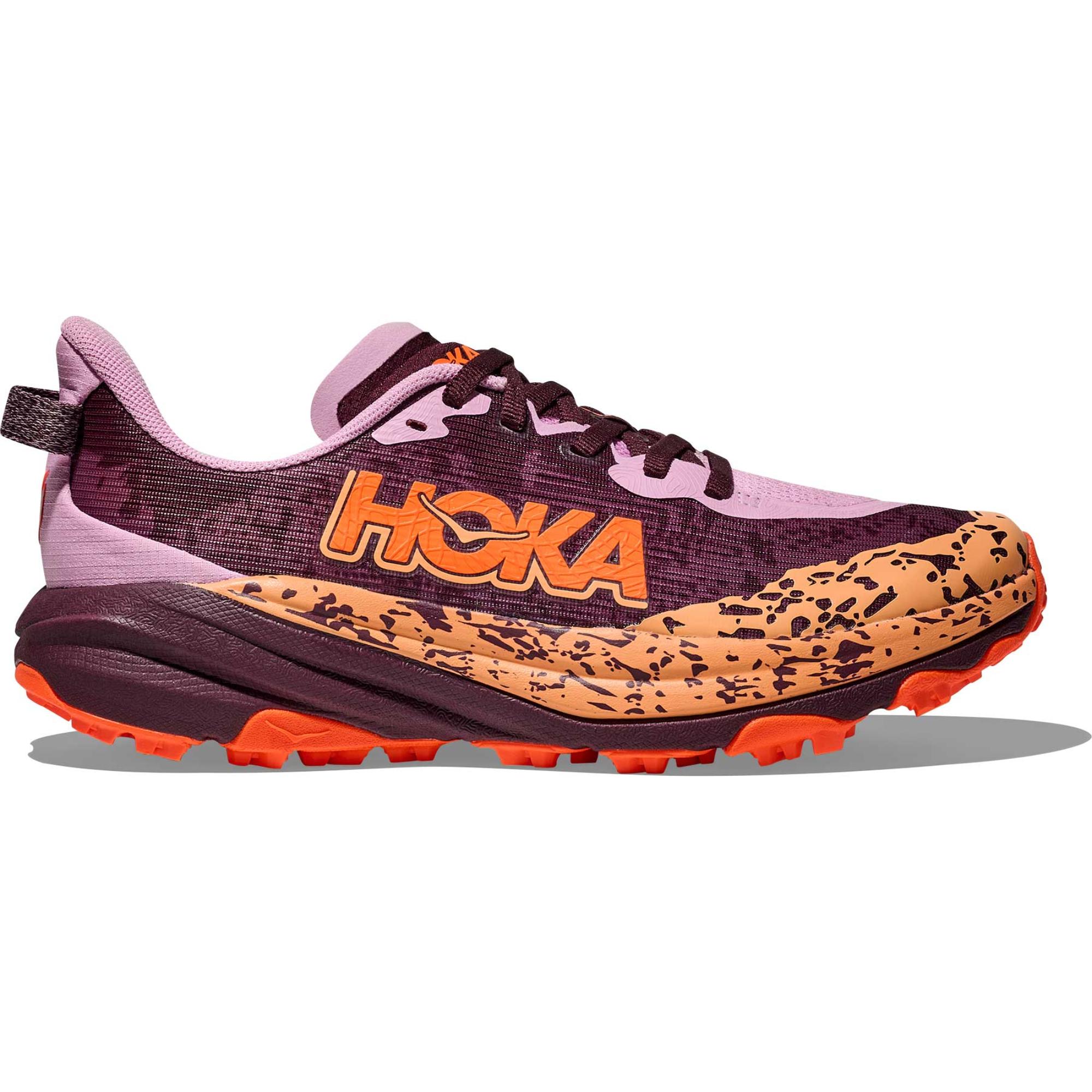 

Детские кроссовки для бега по пересеченной местности Speedgoat 6 HOKA, Flower Nectar/Neon Tangerine