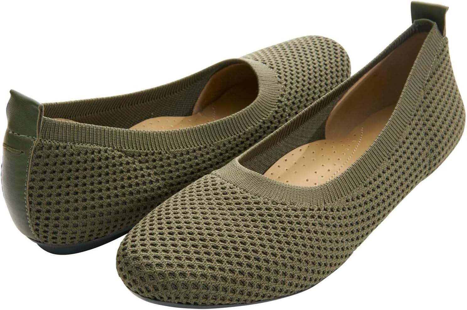 

Балетки Suvi Vaneli, цвет Khaki Stretch Knit