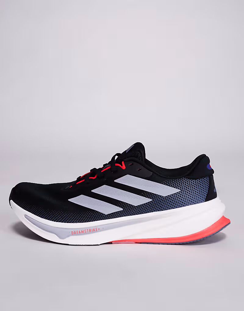 Кроссовки Adidas Running Supernova Rise 2 черного, серого и красного цвета Adidas Performance — фото 3