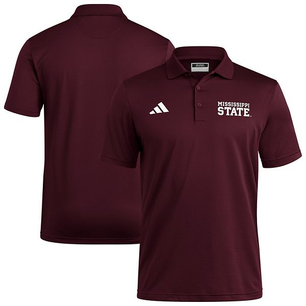 

Мужская бордовая поло Mississippi State Bulldogs Ultimate 365 Ottoman Adidas